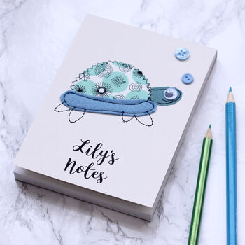 Personalised Sea Creature Embroidered Notepad, 4 of 10