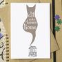 'A Cat Makes A House A Home' Greetings Card, thumbnail 3 of 6