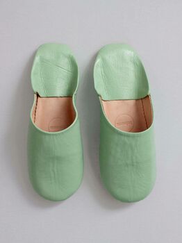 Women's Basic Moroccan Leather Slippers, 8 of 12