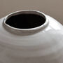 Large Ivory Distressed Crackle Vase, thumbnail 3 of 4