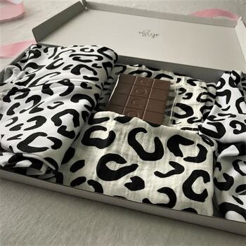New Mum And Baby Letterbox Gift Set Leopard Print, 2 of 3