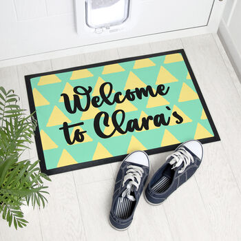 Personalised Bold Indoor Rubber Doormat, 9 of 12