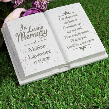 Personalised In Loving Memory Memorial Book, 2 of 3