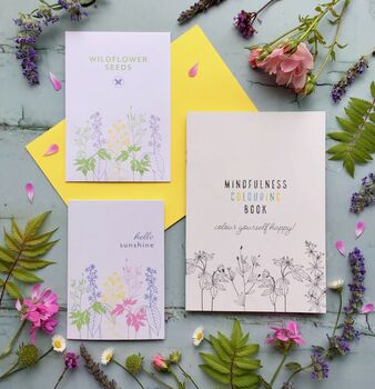Mindfullness Mini Colouring Book, And Wildflower Seeds, 2 of 5