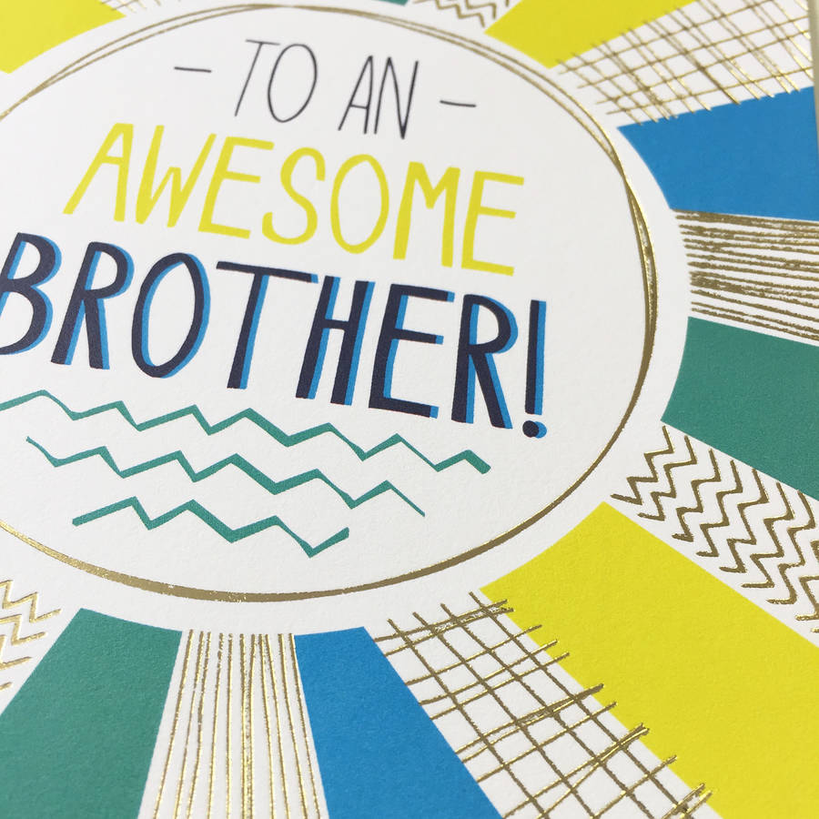 Brother Card By Jessica Hogarth notonthehighstreet com