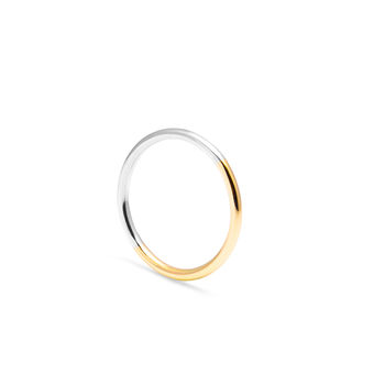 Recycled 18ct Yellow And White Gold Halo Ring, 2 of 5