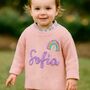 Personalised Name Knitted Cotton Jumper – Gift For Little Ones, thumbnail 3 of 12