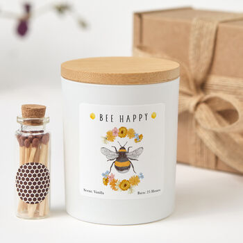 Bee Happy Candle Gift For Her, 3 of 6