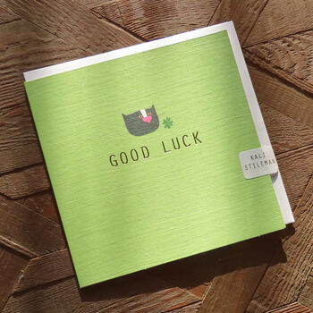 Gold Foiled Good Luck Card, 4 of 4