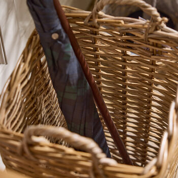 Rattan Umbrella Stand With Handles, 4 of 5