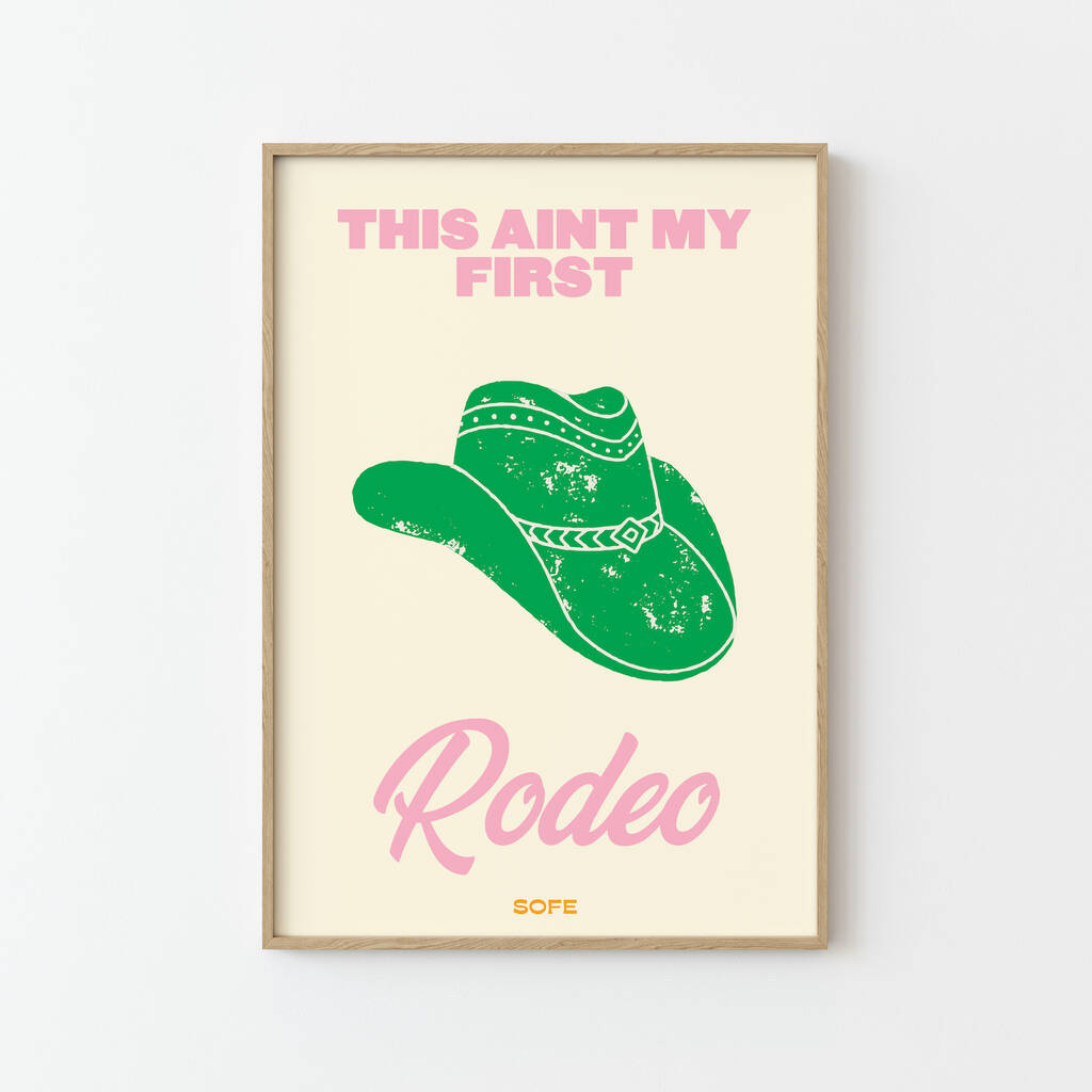 Rodeo Print By SOFE | notonthehighstreet.com