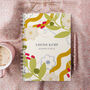 Personalised Blooms Of Joy Combined Diary And Notebook, thumbnail 1 of 12