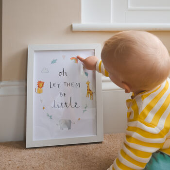 'Oh Let Them Be Little' A4 Wall Art Print, 4 of 5