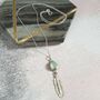 Harmony Chalcedony Feather Necklace, thumbnail 3 of 6