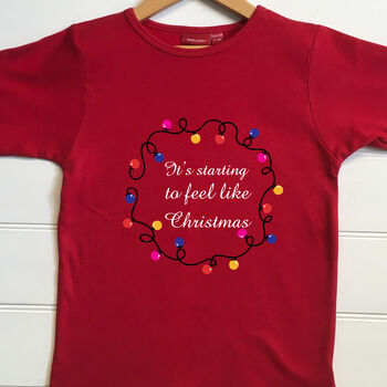 Personalised Child's Christmas Lights T Shirt, 3 of 9