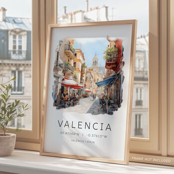 Valencia Spain Travel Print, 4 of 7