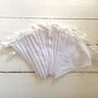 White Cotton Fabric Bunting, thumbnail 1 of 3