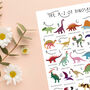 The A To Z Of Dinosaurs Print, thumbnail 5 of 6