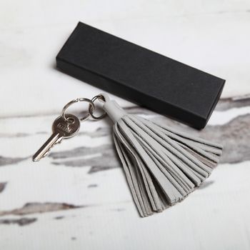 Leather Tassel Key Ring, 5 of 10