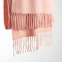 Pure Cashmere Scarf Smoke Rose, thumbnail 2 of 8