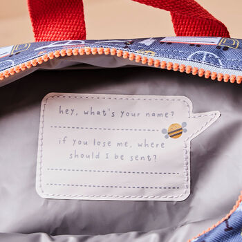 Just Bee Kids Blue Transport Lunch Bag, 3 of 4