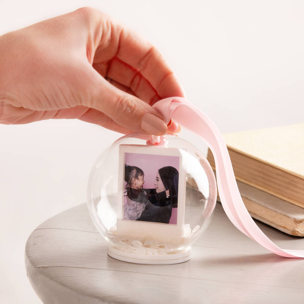 Personalised Mother's Day Photo Snow Globe By TwentySeven