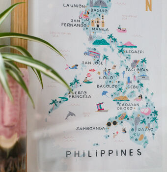 Philippines Illustrated Map, 3 of 3