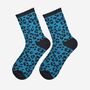 Women's Glitter Socks Teal Black Leopard Print, thumbnail 1 of 5