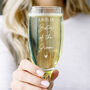 Bridal Party Gifts Personalised Wedding Flutes, thumbnail 1 of 4