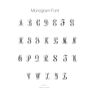 Monogram Three Letter Solid Sterling Silver Necklace, thumbnail 3 of 11