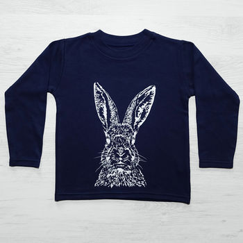 Childs Peeping Rabbit Long Sleeve T Shirt, 3 of 3
