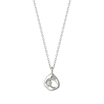 Dripping Molten Textured Sterling Silver Necklace, 8 of 9