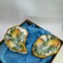 Two Stunning Decoupaged Shell Trinket Trays, thumbnail 2 of 4