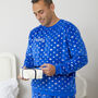 Men's Personalised Christmas Snowflake Pyjamas, thumbnail 1 of 3