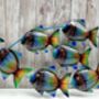 Tropical Fish Metal Wall Sculpture 70cm Coastal Décor, thumbnail 11 of 12