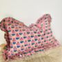Floral Print Ruffle Cushion, thumbnail 3 of 3