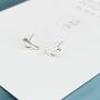 Sterling Silver Robin Bird Stud Earrings, thumbnail 1 of 5