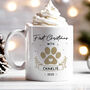 Personalised First Christmas With Pet Mug New Dog Cat Owner Christmas Gift, thumbnail 3 of 9