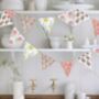 Hand Block Print Bunting Cotton, thumbnail 1 of 4