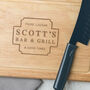 His Bar And Grill Personalized Serving Board, thumbnail 1 of 4