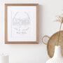 Personalised Wedding Venue Line Drawing, thumbnail 5 of 6