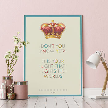 It Is Your Light… Self Care Quote Print, 2 of 5