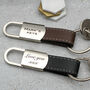 Personalised Leather Message Keyring, thumbnail 1 of 5
