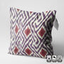 Purple Handwoven Ikat Cushion Cover, thumbnail 3 of 7