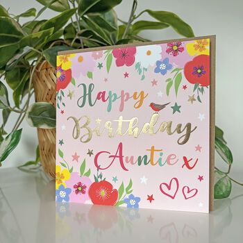 Superstar Auntie Birthday Card, 2 of 2