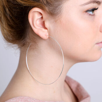 Silver Wire Hoops, 3 of 6