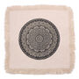 Traditional Mandala Cushion 60x60cm Black, thumbnail 1 of 2