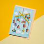 New Baby Mobile Gold Foiled Card, thumbnail 1 of 4