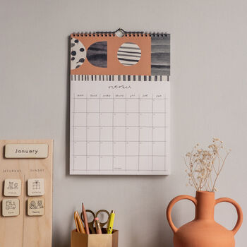 2024 Illustrated Patterned Wall Calendar, 11 of 12