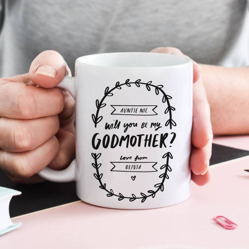 Will You Be My Godparent Personalised Mug, 1 of 3